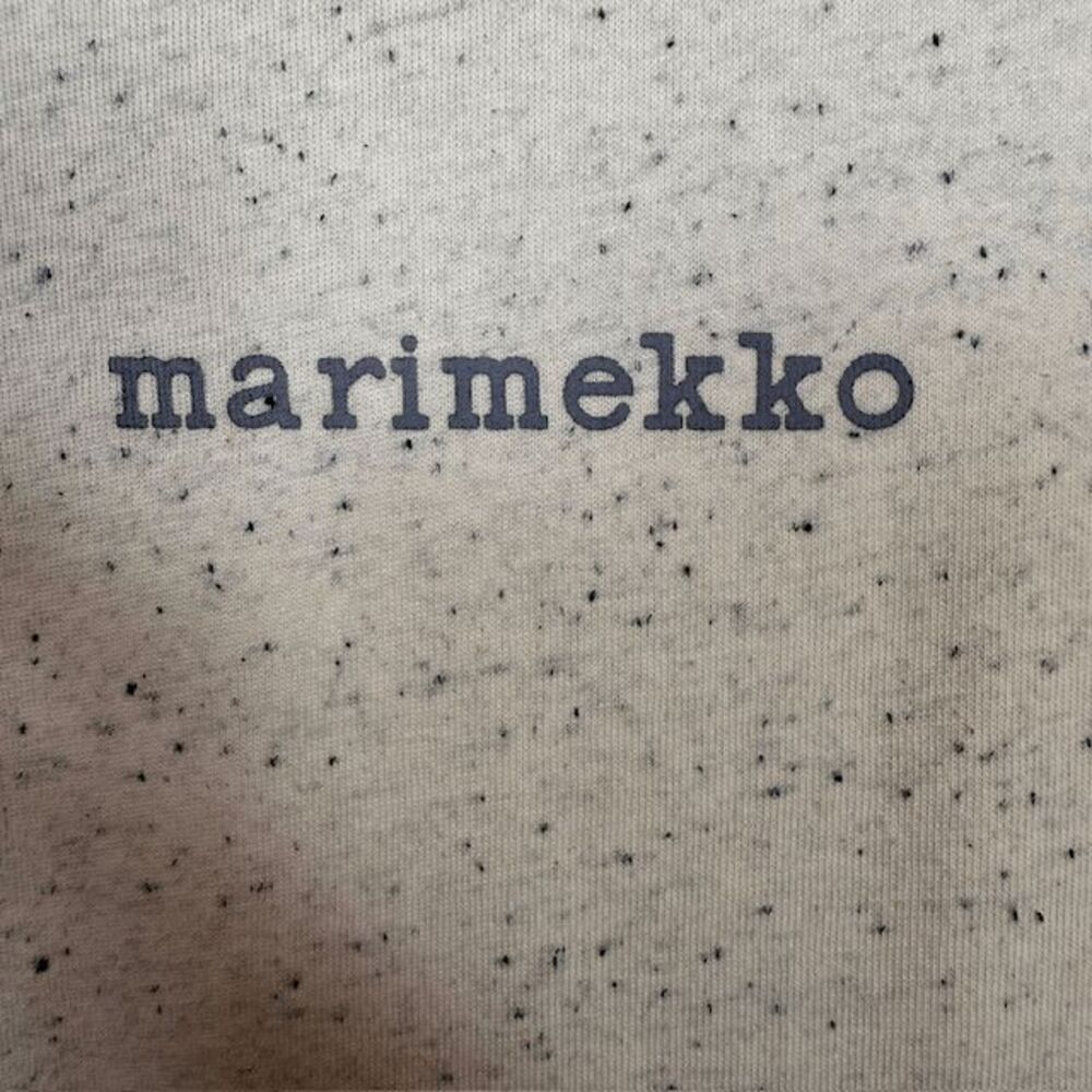Marimekko Veisto Unikko Placement Kioski T-shirt Cream Color Oversized Unisex XS - Picture 6 of 12